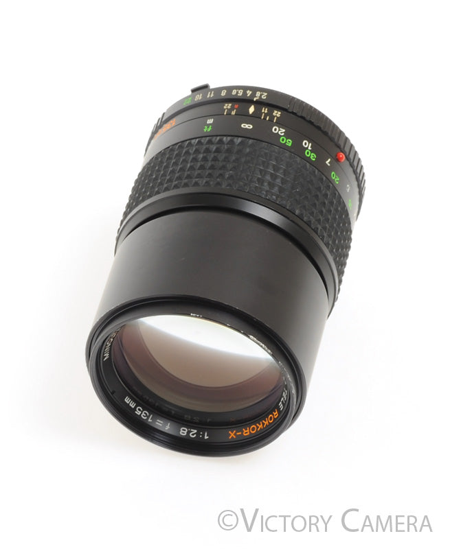 Minolta MC Tele Rokkor-X 135mm f2.8 Telephoto Prime Lens [EXC] - Victory Camera