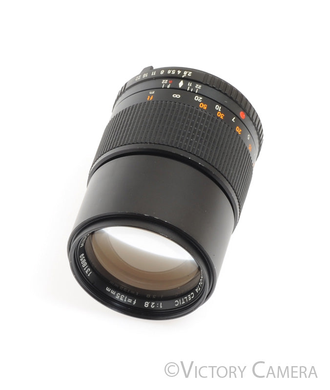 Minolta MC Celtic 135mm f2.8 Telephoto Portrait Prime Lens -Clean- - Victory Camera