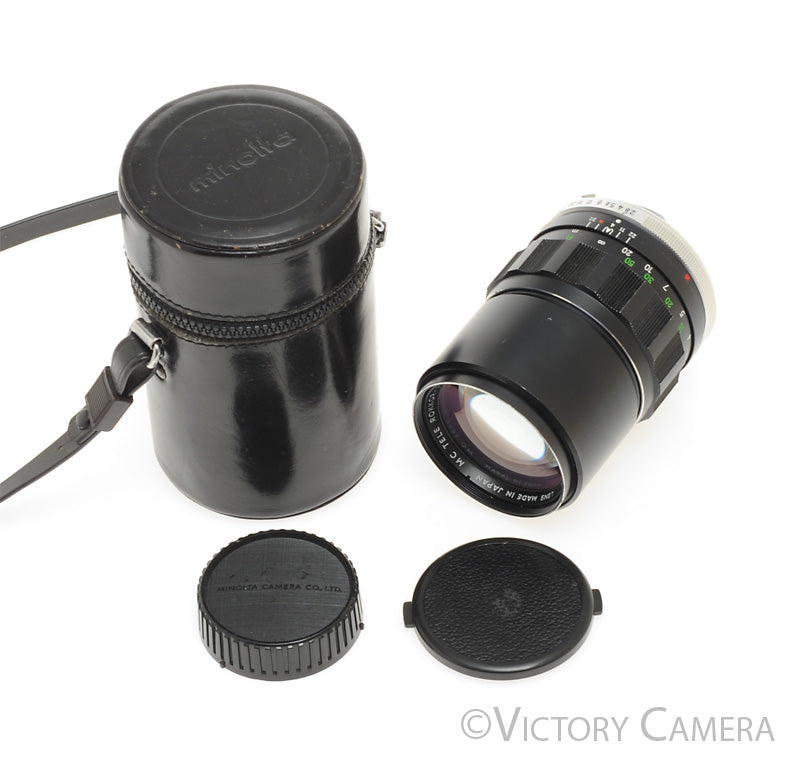 Minolta MC Tele Rokkor-X PF 135mm f2.8 Prime Lens w/ Case [EXC] - Victory Camera