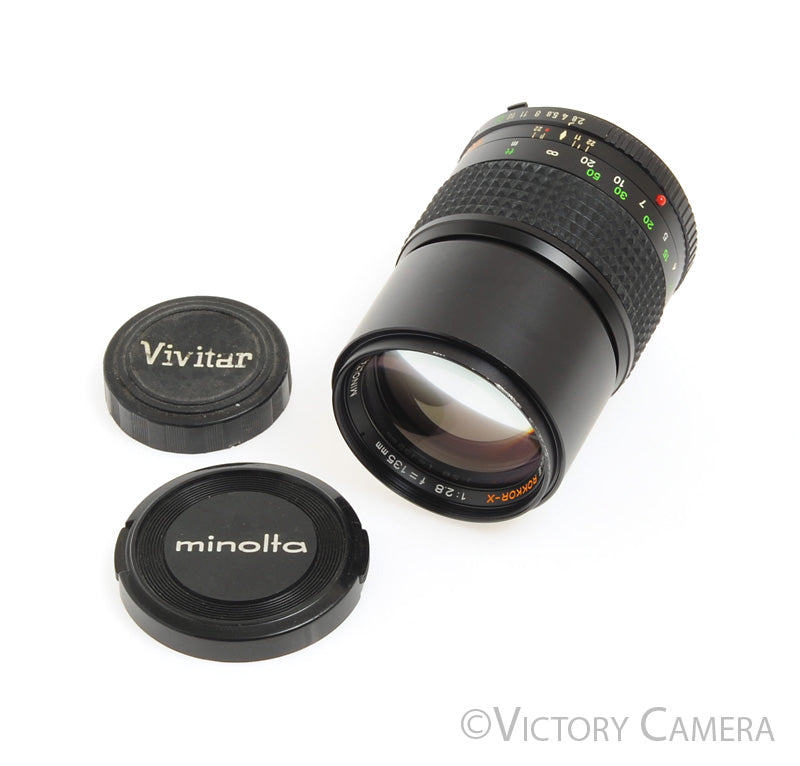 Minolta MC Tele Rokkor-X 135mm f2.8 Telephoto Prime Lens [EXC] - Victory Camera