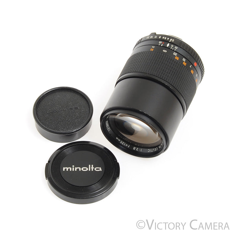 Minolta MC Celtic 135mm f2.8 Telephoto Portrait Prime Lens  [EXC+] - Victory Camera