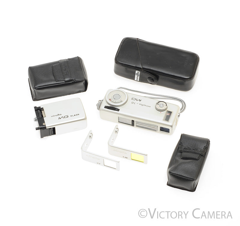 Minolta-16 MG Chrome 16mm Subminitature Spy Camera Kit  [EXC] - Victory Camera