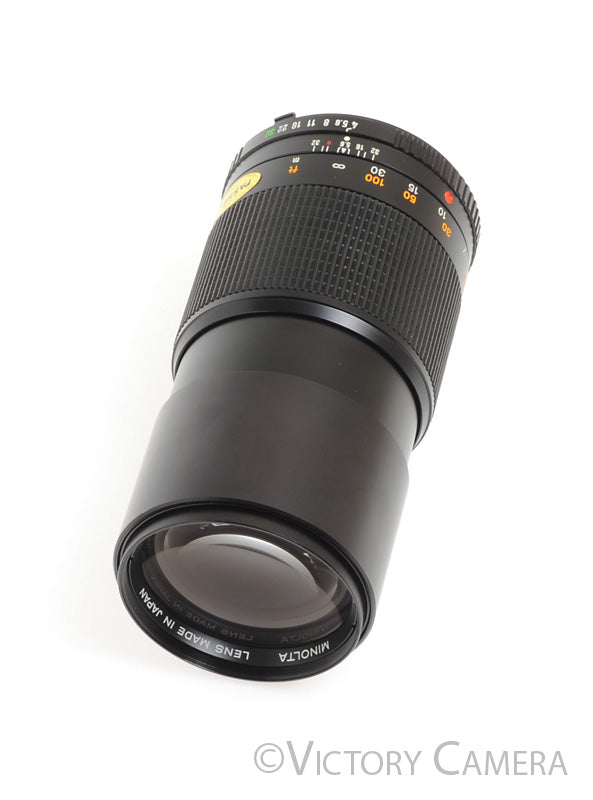 Minolta 200mm f4 MD Celtic Telephoto Prime Lens [EXC+] - Victory Camera
