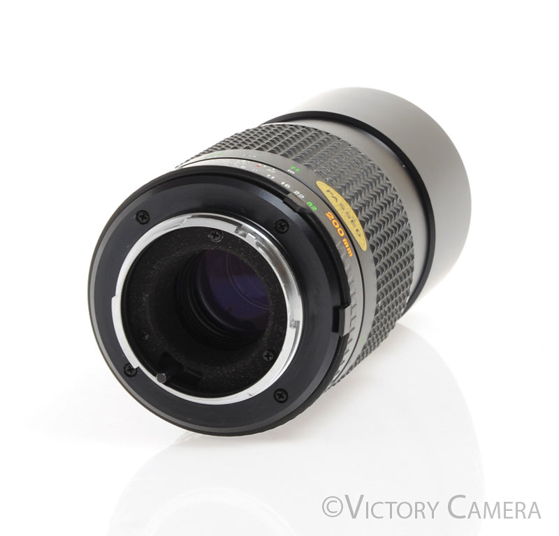 Minolta MC 200mm f4.5 Tele Rokkor-X Telephoto Manual Focus Prime Lens -Clean- - Victory Camera