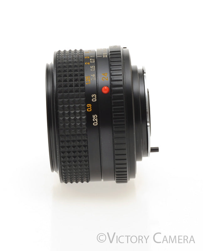 Minolta MD 24mm f2.8 Wide Angle Prime Lens w/ Shade [EXC+]