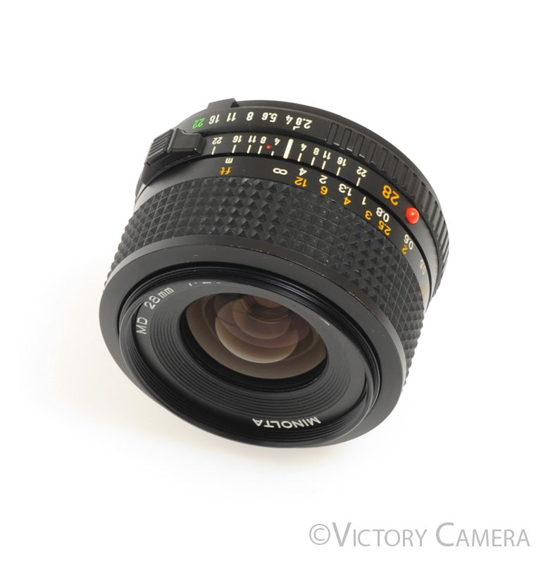 Minolta MD 28mm f2.8 Wide Angle Prime Lens -Clean- [EXC] - Victory Camera