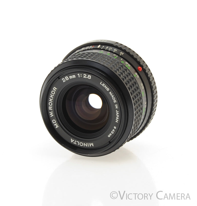 Minolta W.Rokkor 28mm f2.8 Manual Focus Wide Angle Prime Lens [EXC] - Victory Camera