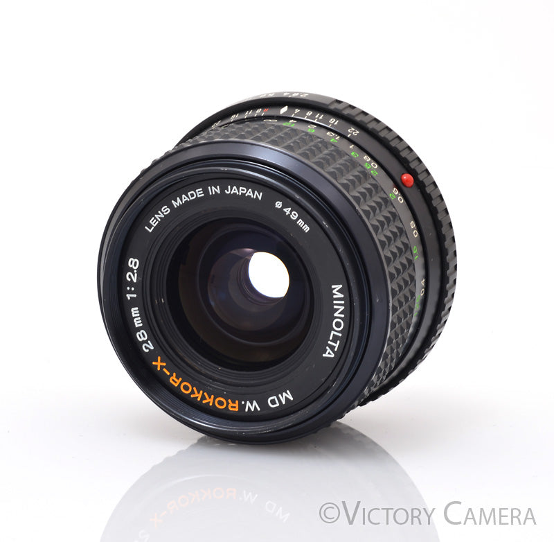 Minolta W.Rokkor-X 28mm f2.8 MD Wide Angle Prime Lens [EXC] - Victory Camera