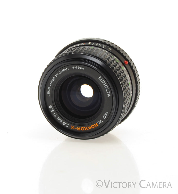 Minolta W.Rokkor-X 28mm f2.8 MD Wide Angle Prime Lens [EXC+] - Victory Camera