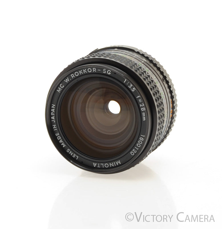 Minolta W.Rokkor-SG 28mm f3.5 MC Wide Angle Lens for MD Mount [EXC] - Victory Camera