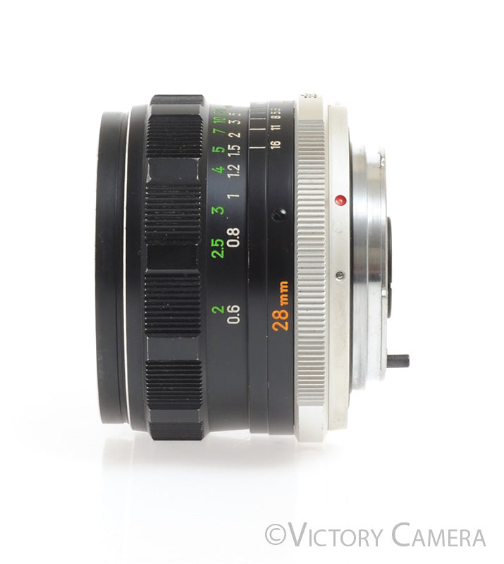 Minolta W.Rokkor-SG 28mm f3.5 MC Wide Angle Lens for MD Mount -Clean w/ Shade- - Victory Camera