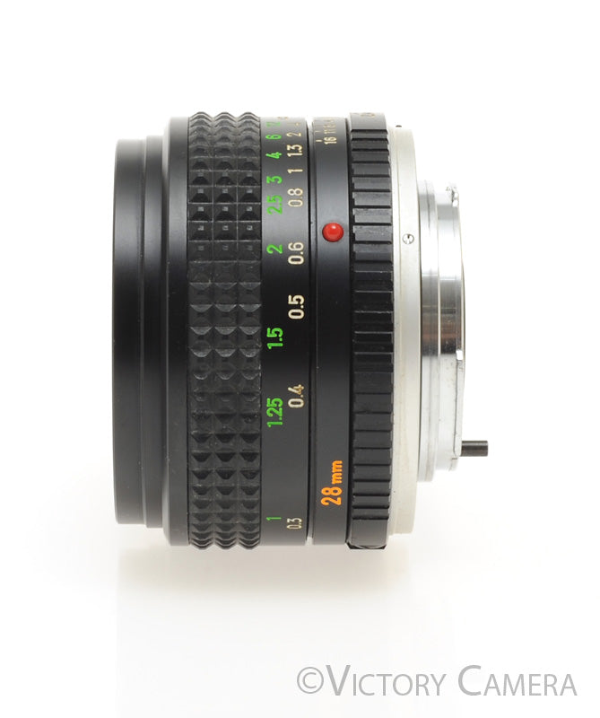 Minolta W.Rokkor-X 28mm f2.8 MD Wide Angle Prime Lens -Clean-  [EXC+] - Victory Camera