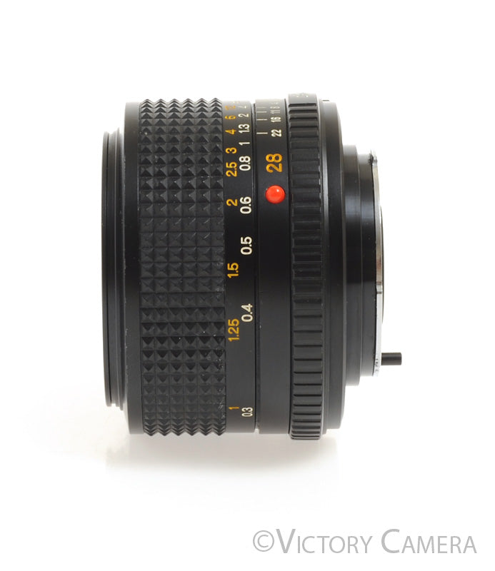 Minolta MD 28mm f2.8 Wide Angle Prime Lens -Clean- [EXC]