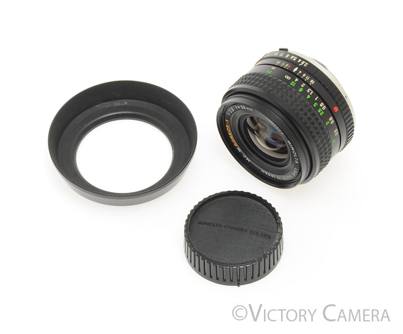 Minolta W.Rokkor-X 28mm f2.8 MD Wide Angle Prime Lens -Clean-  [EXC+] - Victory Camera