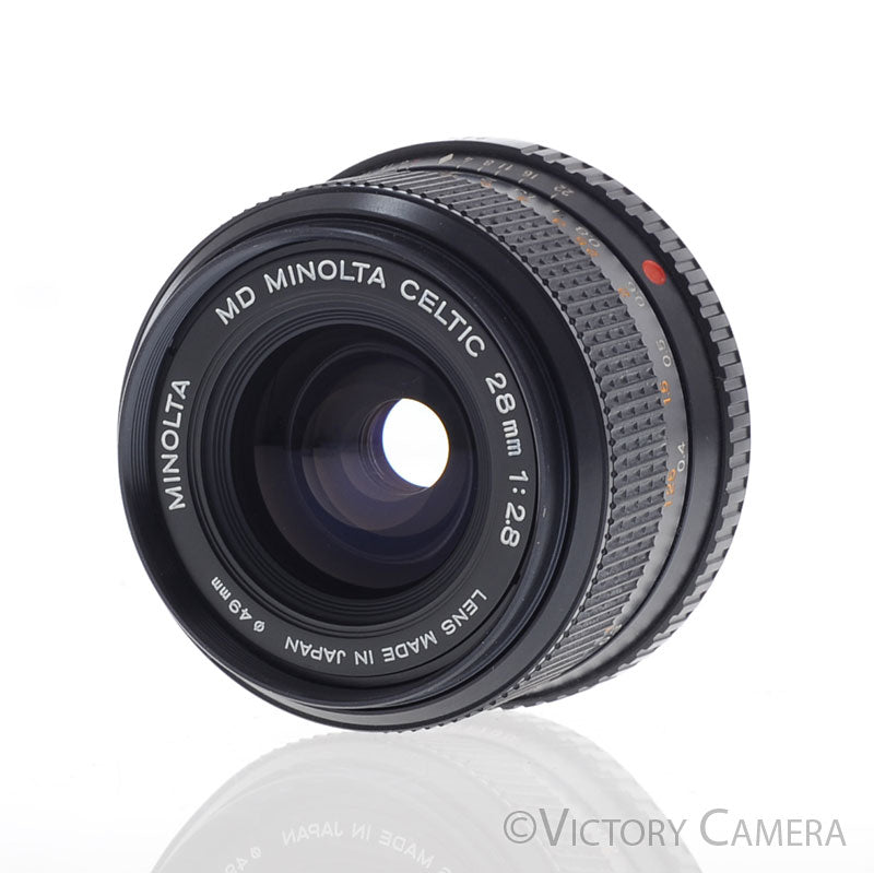 Minolta MD Celtic 28mm f2.8 Wide Angle Lens  [EXC+] - Victory Camera