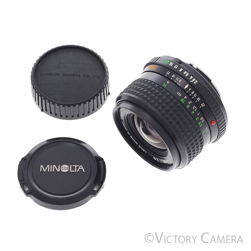 Minolta W.Rokkor-X 28mm f2.8 MD Wide Angle Prime Lens [EXC+] - Victory Camera