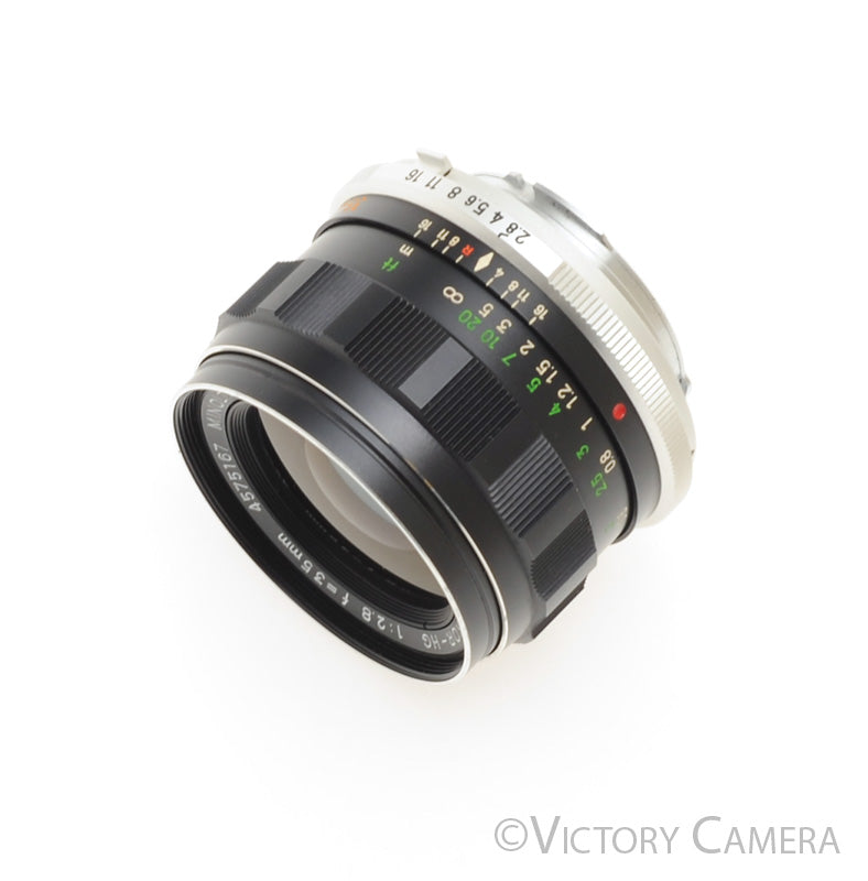 Minolta W.Rokkor-HG 35mm f2.8 MD Wide Lens w/ Case + Shade [EXC-]