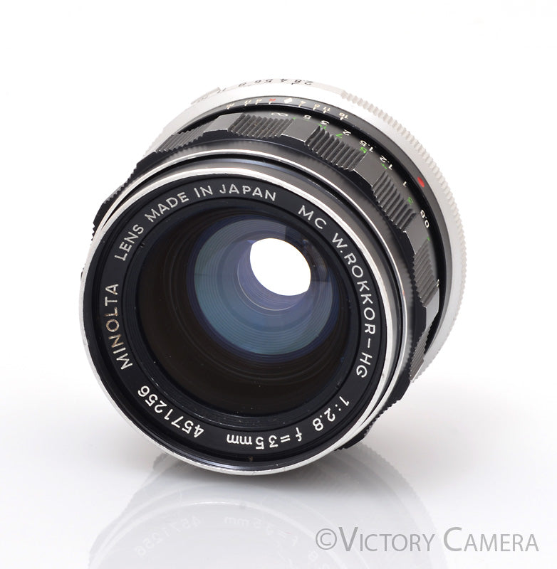 Minolta MC W.Rokkor-HG 35mm f2.8 MD Wide Lens [EXC+] - Victory Camera