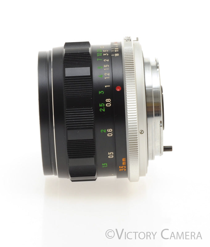 Minolta W.Rokkor-HG 35mm f2.8 MD Wide Lens w/ Case + Shade [EXC-]