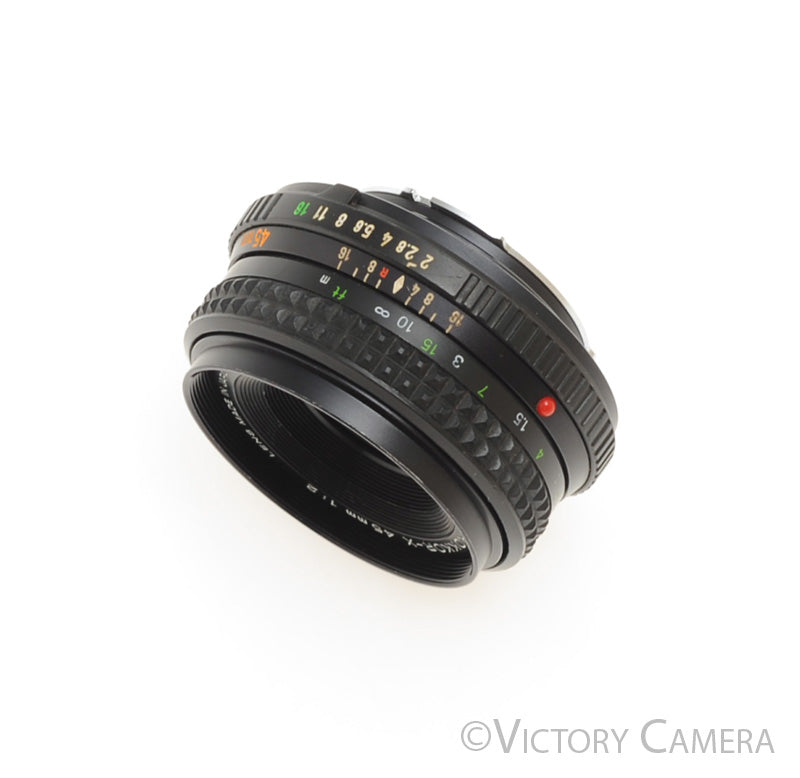 Minolta MD Rokkor-X 45mm f2 Manual Focus Pancake Prime Lens [EXC+]