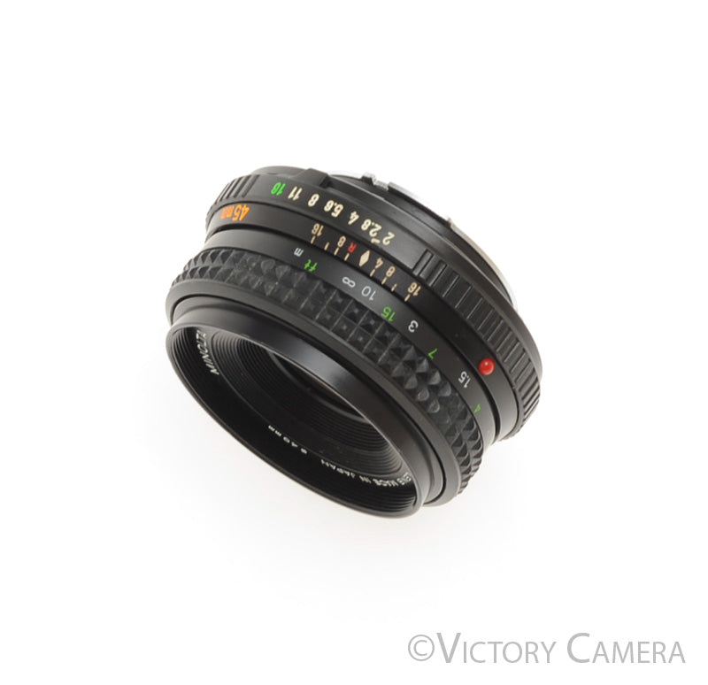 Minolta MD Rokkor-X 45mm f2 Manual Focus Pancake Prime Lens [EXC] - Victory Camera