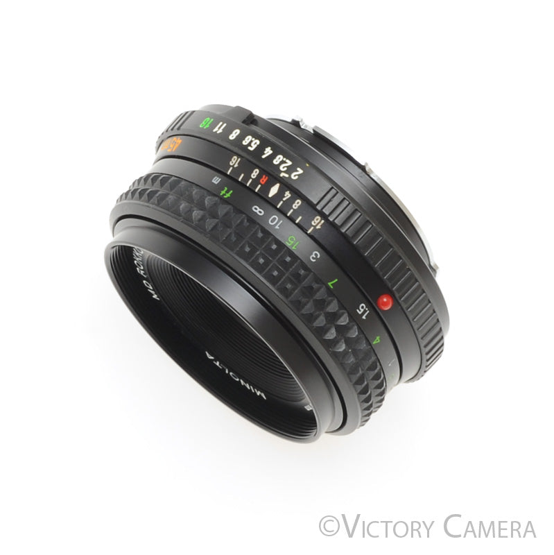 Minolta MD Rokkor-X 45mm f2 Manual Focus Pancake Prime Lens [EXC+] - Victory Camera