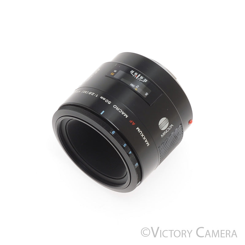 Minolta Maxxum 50mm f2.8 AF Macro Lens For Sony A mount [EXC] - Victory Camera