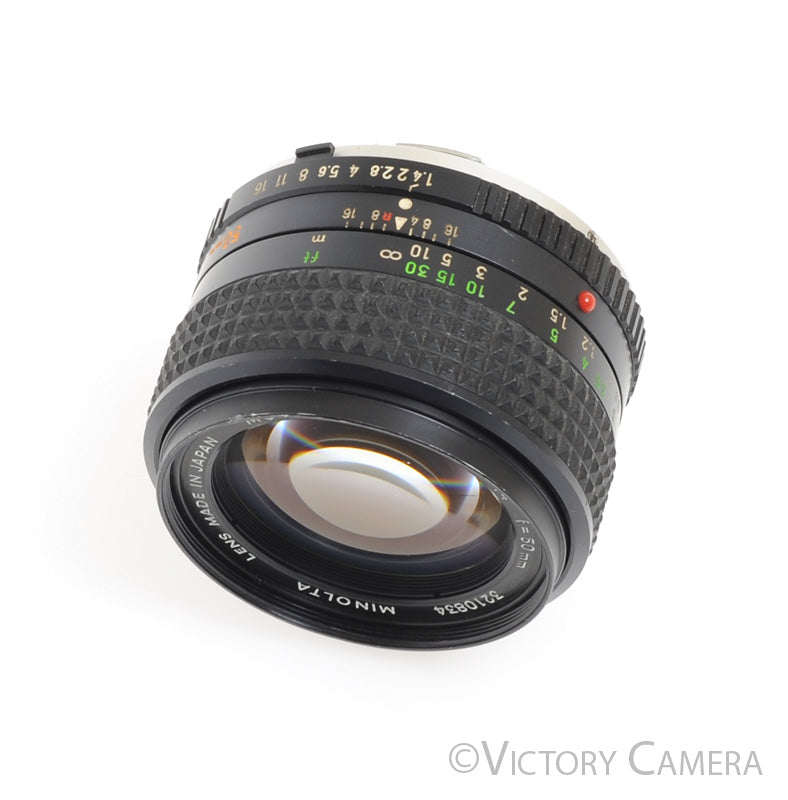 Minolta MC Rokkor-PG 50mm f1.4 Prime Lens [EXC] - Victory Camera