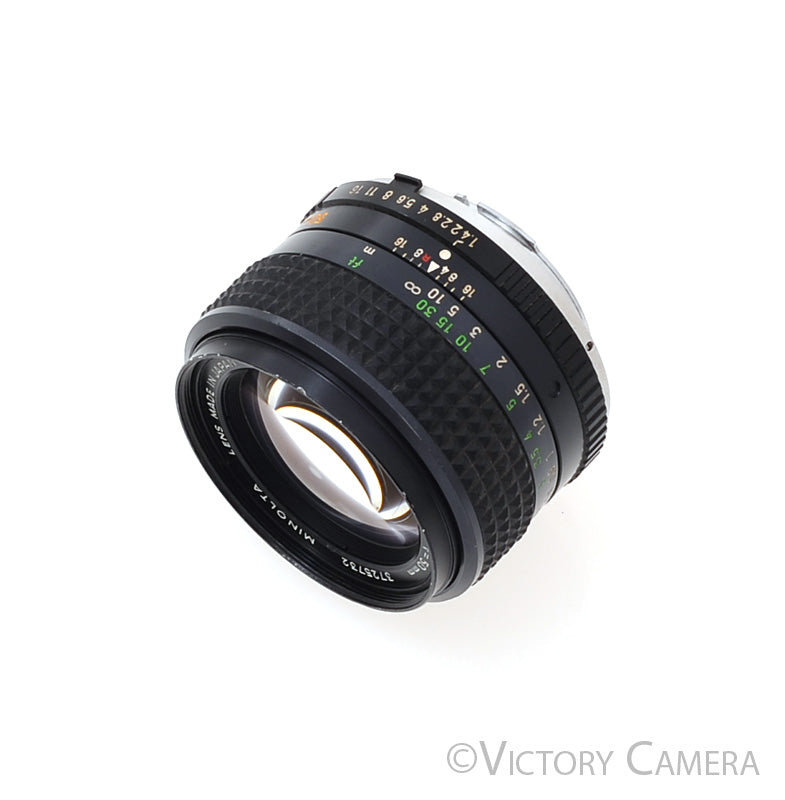 Minolta MC Rokkor-X PG 50mm f1.4 Manual Focus Prime Lens [EXC] - Victory Camera