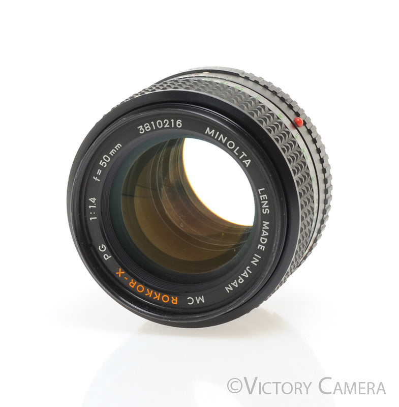 Minolta MD Rokkor-X 50mm f1.4 Manual Focus Prime Lens [EXC] - Victory Camera