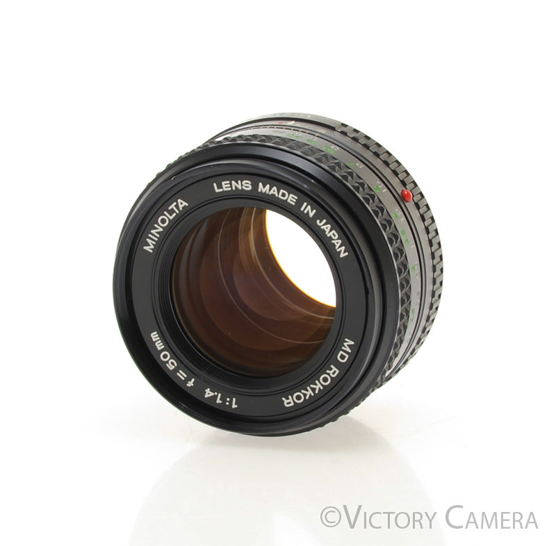 Minolta MD Rokkor 50mm f1.4 Manual Focus Prime Lens [EXC] - Victory Camera