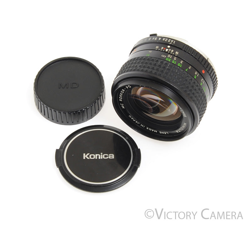 Minolta MD MC Rokkor-PG 50mm f1.4 Prime Lens -Clean Glass- - Victory Camera