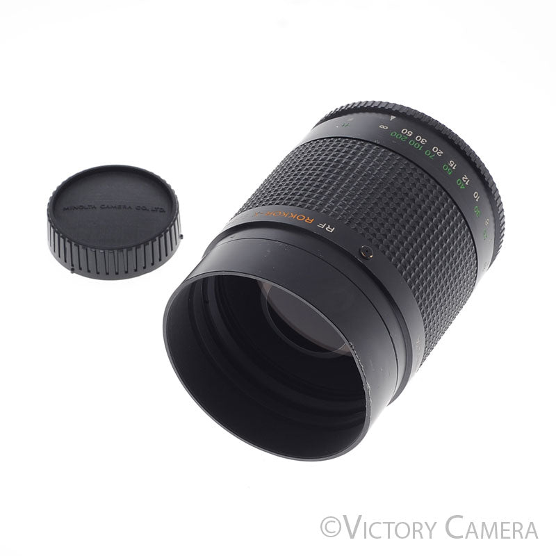 Minolta RF Rokkor-X 500mm f8 Telephoto Mirror Lens [EXC-] - Victory Camera
