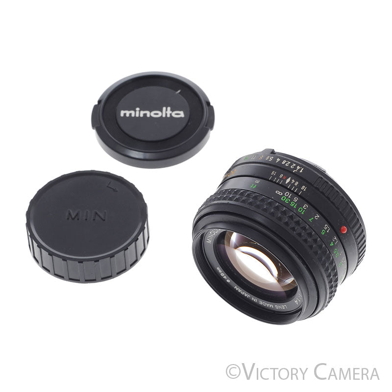 Minolta MD Rokkor 50mm f1.4 Manual Focus Prime Lens [EXC+] - Victory Camera