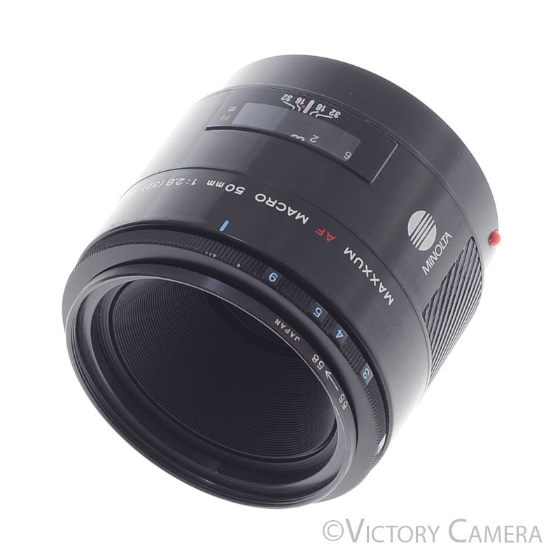 Minolta Maxxum 50mm f2.8 AF Macro Lens For Sony A Mount  [EXC] - Victory Camera