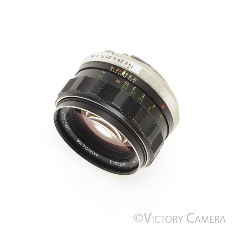 Minolta Rokkor-PF MC 58mm f1.4 Prime Lens [EXC] - Victory Camera
