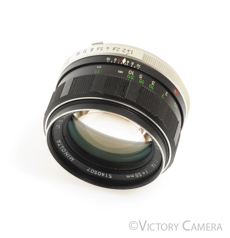 Minolta Rokkor-PF MC 58mm F1.4 Prime Lens [EXC-] - Victory Camera