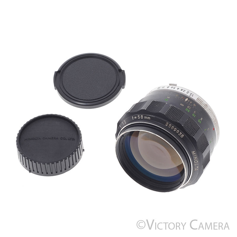 Minolta MC Rokkor-PG 58mm f1.2 FAST Prime Lens [GOOD] - Victory Camera