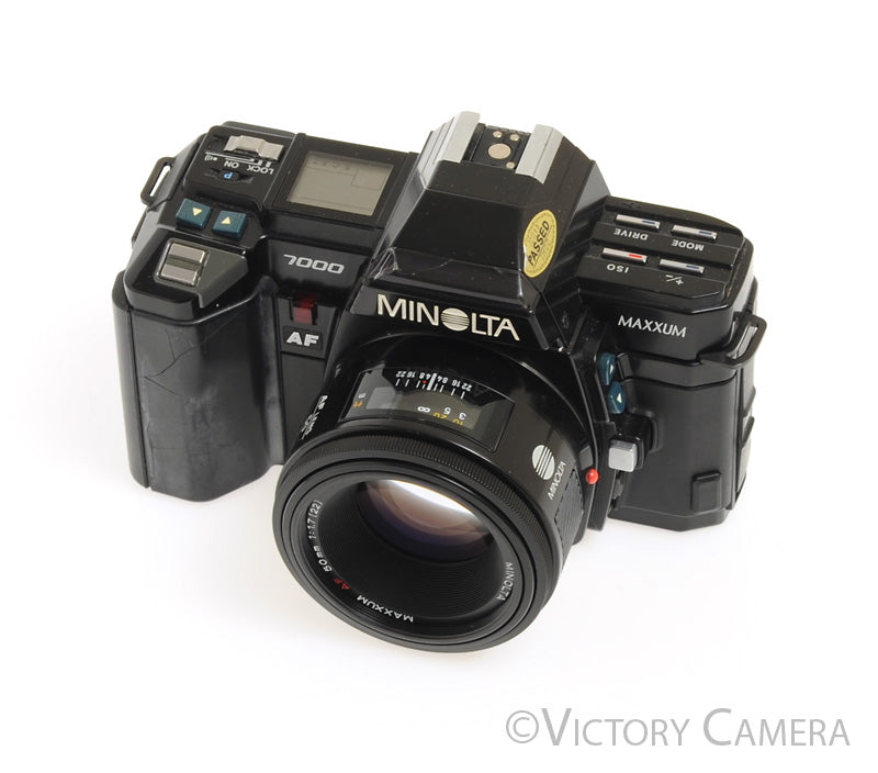 Minolta Maxxum 7000 35mm Film Camera with 50mm f1.7 Prime Lens [EXC-] - Victory Camera