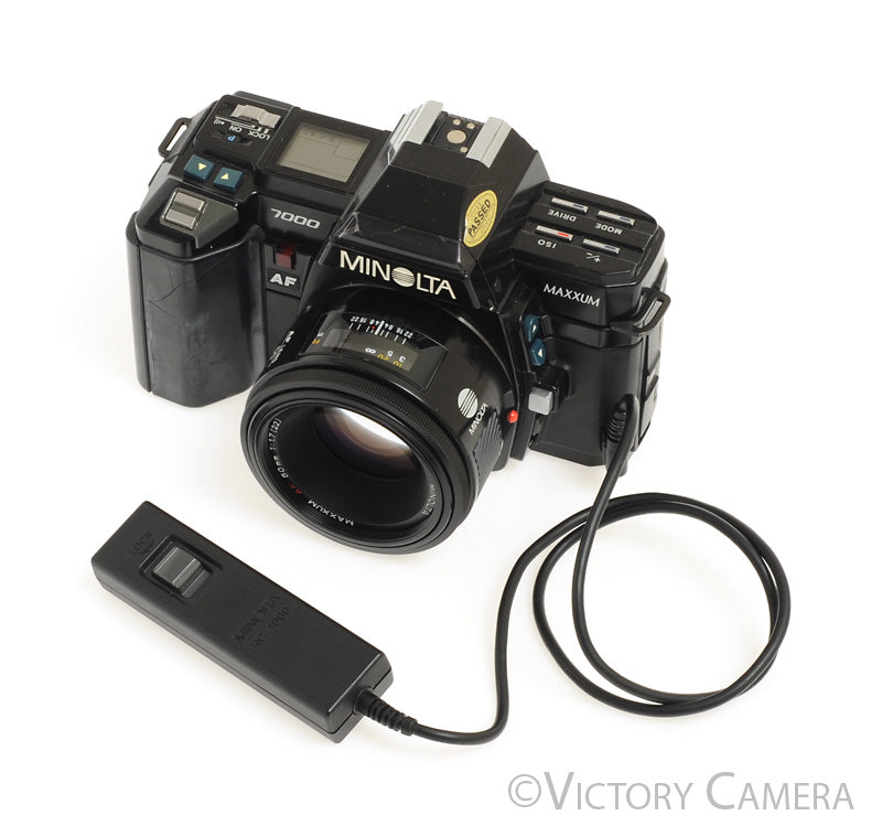 Minolta Maxxum 7000 35mm Film Camera with 50mm f1.7 Prime Lens [EXC-] - Victory Camera