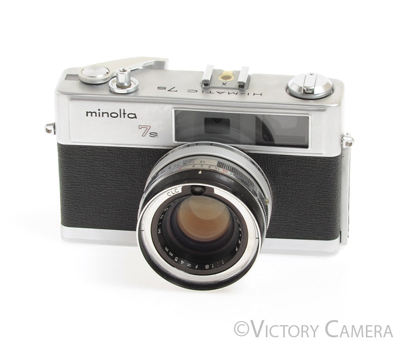 Minolta Hi-Matic 7s Rangefinder Camera with Rokkor 45mm f1.8 Lens -New Seals- - Victory Camera