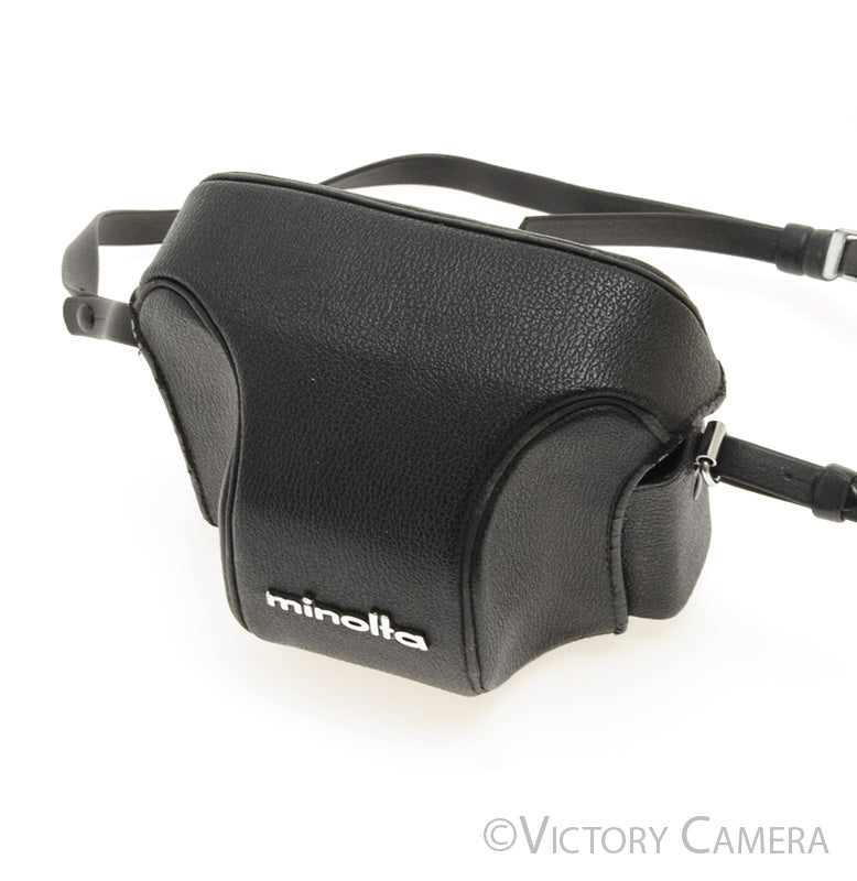 Minolta Black Leather Ever Ready Case for Hi-Matic E [EXC+]