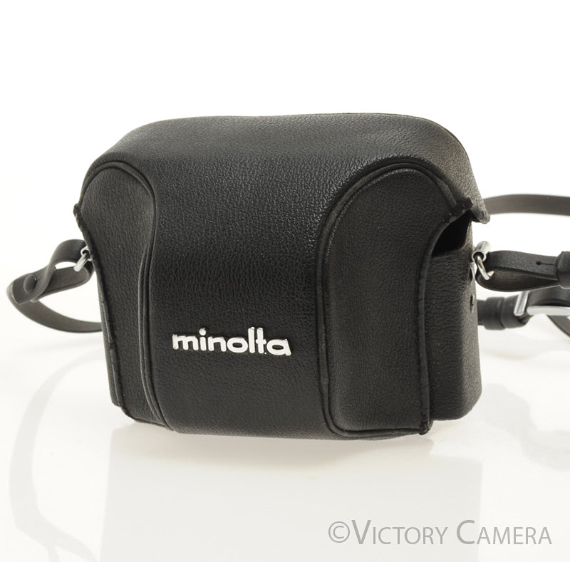 Minolta Black Leather Ever Ready Case for Hi-Matic E [EXC+] - Victory Camera
