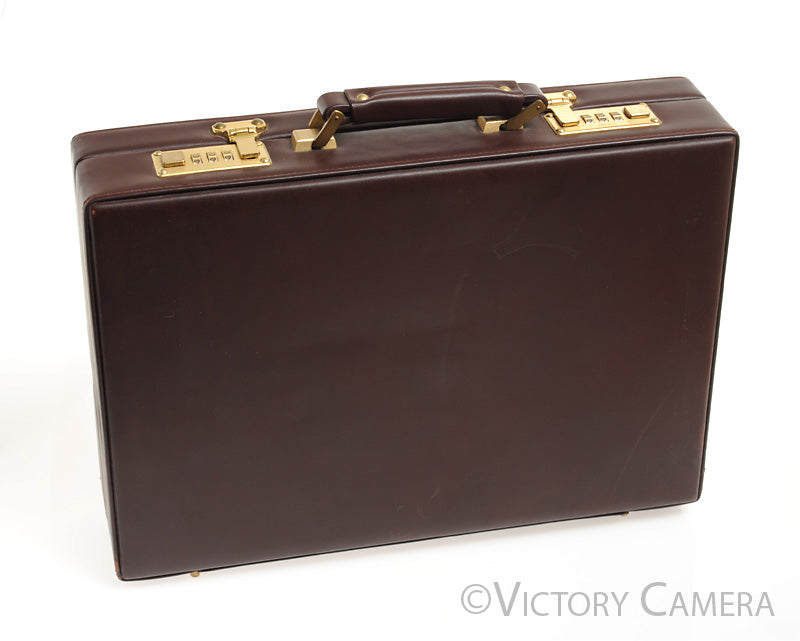 Rare Minolta CLE Rangefinder Camera Leather Attache Case Briefcase [EXC+] - Victory Camera
