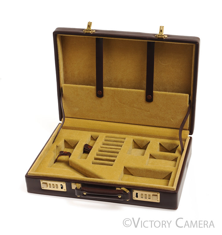 Rare Minolta CLE Rangefinder Camera Leather Attache Case Briefcase [EXC+] - Victory Camera