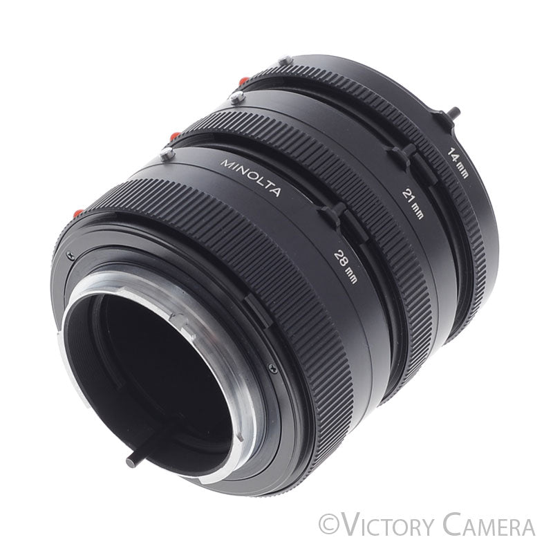 Minolta Mc Auto Extension Tubes (14mm, 21mm, 28mm) [MINT-] - Victory Camera
