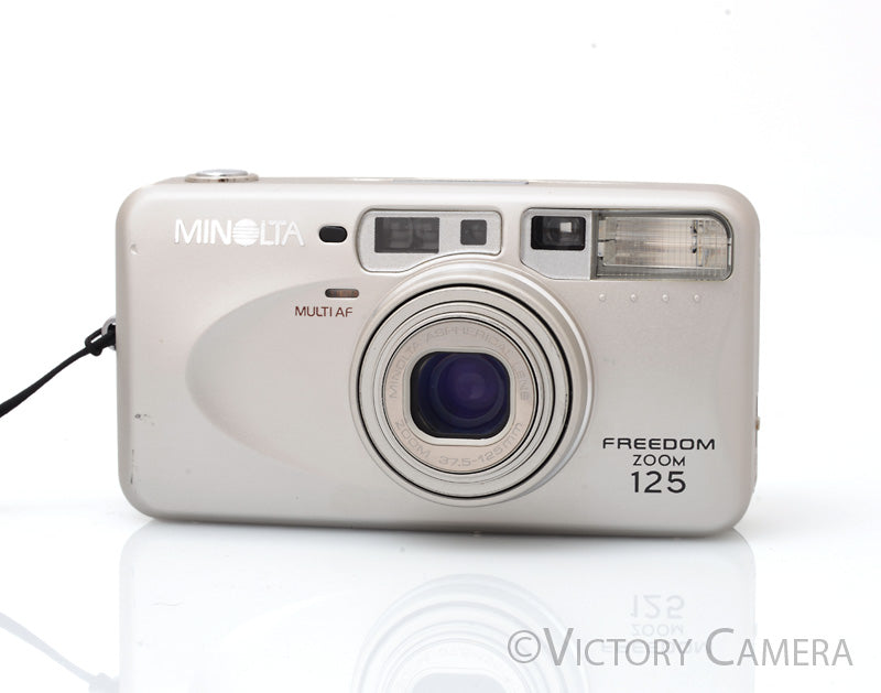 Minolta Freedom Zoom 125 35mm Point & Shoot Film Camera 37.5-12mm Lens [EXC] - Victory Camera