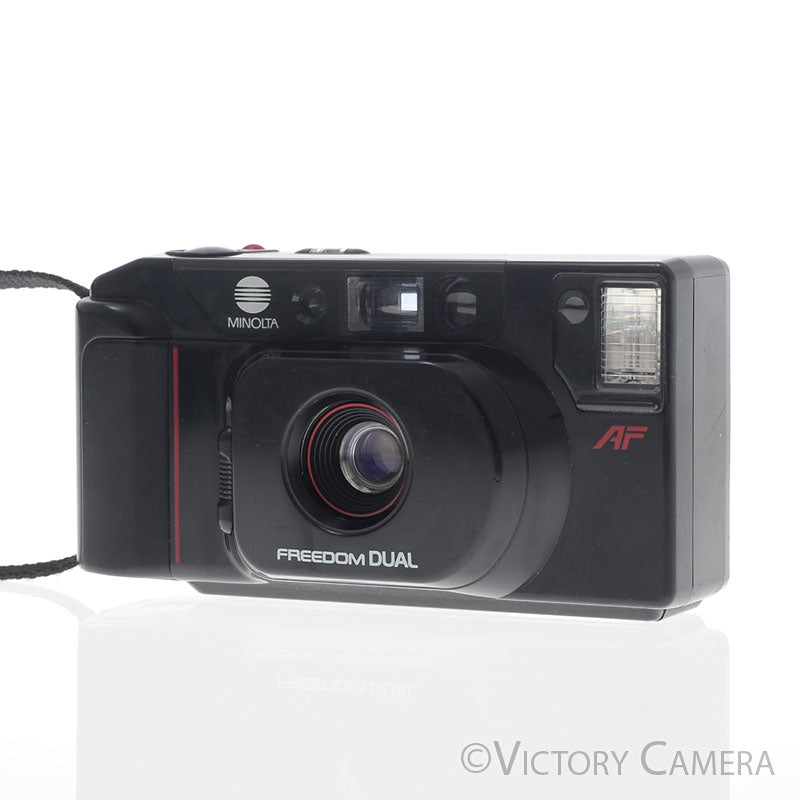 Minolta Freedom Dual 35mm Point & Shoot Film Camera w/ 35mm + 50mm Lens [EXC] - Victory Camera