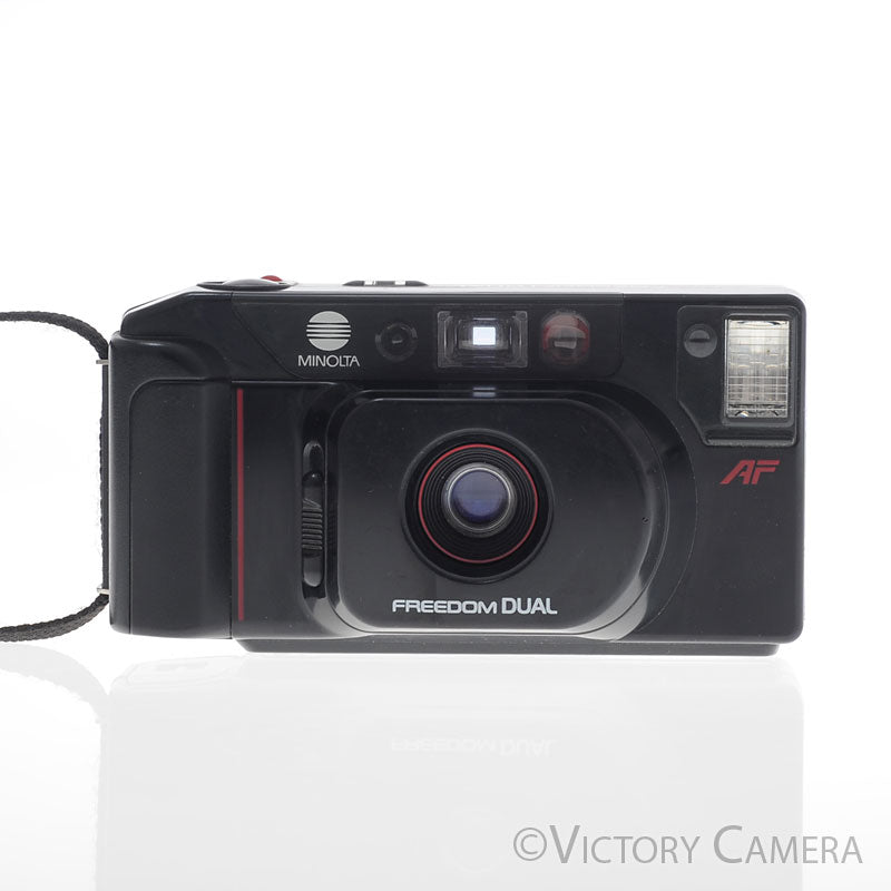 Minolta Freedom Dual 35mm Point & Shoot Film Camera w/ 35mm + 50mm Lens [EXC] - Victory Camera