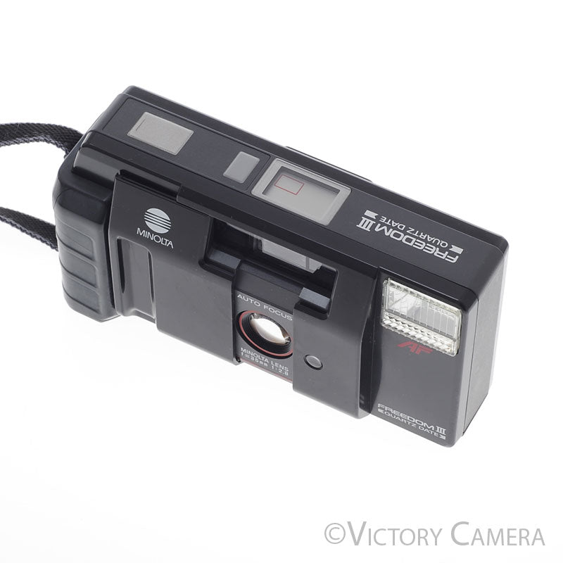 Minolta Freedom III 35mm Point & Shoot Film Camera w/ 35mm f2.8 Lens [EXC]